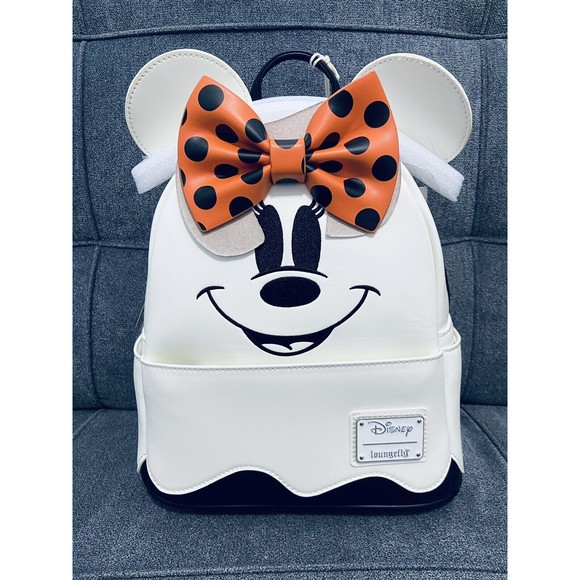 Loungefly Disney Ghost Minnie Glow In The Dark Backpack & Wallet Set N… - Picture 4 of 16